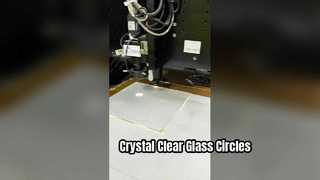 Lasergesneden cirkel van 2 mm ultrahelder glas