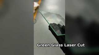 3 mm groen glas lasersnijdend vierkant