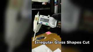 3 mm saffierglas lasersnijden voor onregelmatige vormen