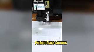 2 mm ultrawit glas lasersnijdende afgeronde vierkante hoek