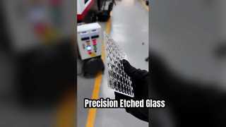 4 mm ultrawit geëtst glas lasergesneden vierkant