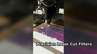 Lasersnijdend rond 1 mm dubbelzijdig gecoat filter